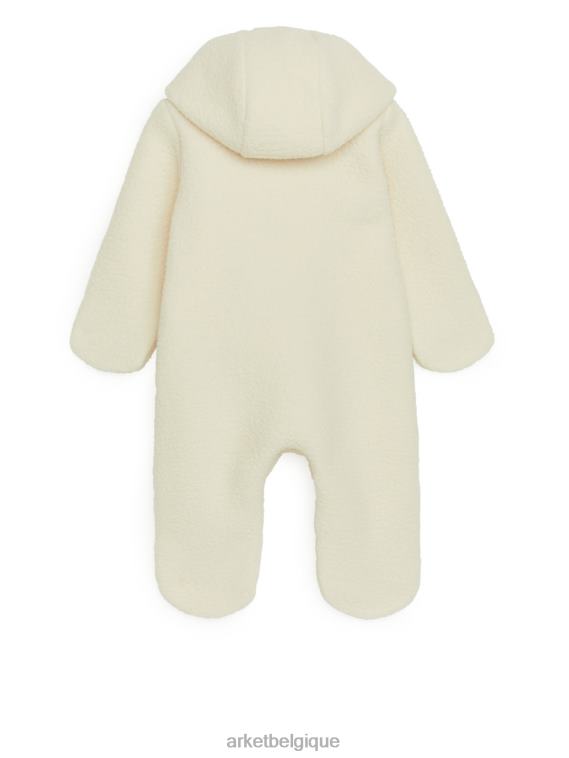 ARKET salopette à capuche enfants blanc cassé T46DR1756 vêtements