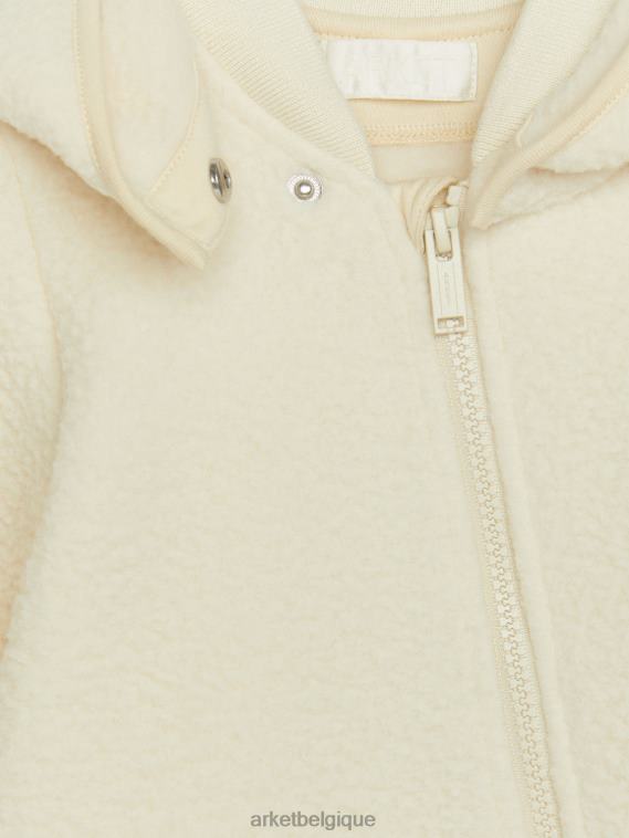 ARKET salopette à capuche enfants blanc cassé T46DR1756 vêtements