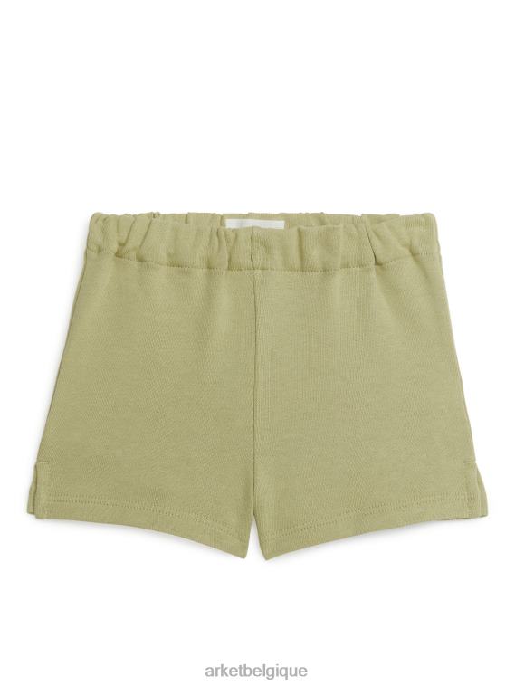 ARKET short en coton éponge enfants vert kaki T46DR1742 vêtements