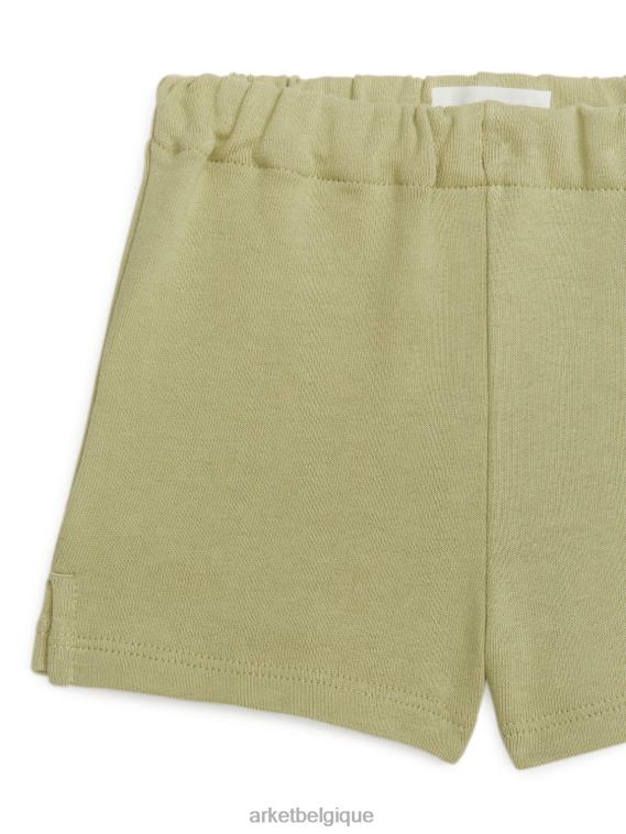 ARKET short en coton éponge enfants vert kaki T46DR1742 vêtements
