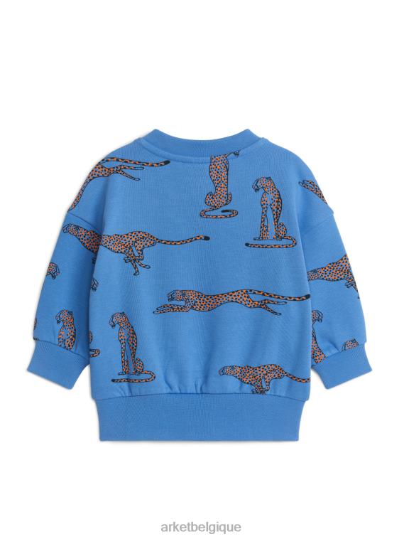 ARKET sweat-shirt décontracté enfants bleu/guépard T46DR1686 vêtements