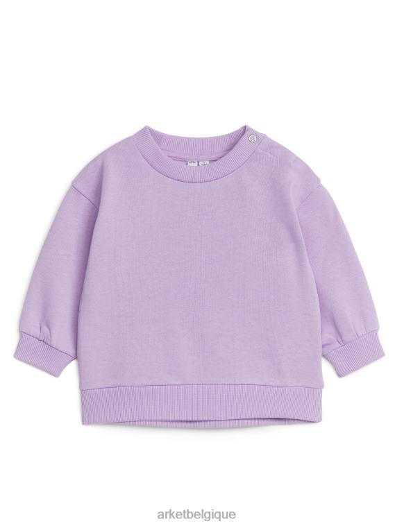 ARKET sweat-shirt en coton enfants lilas T46DR1688 vêtements