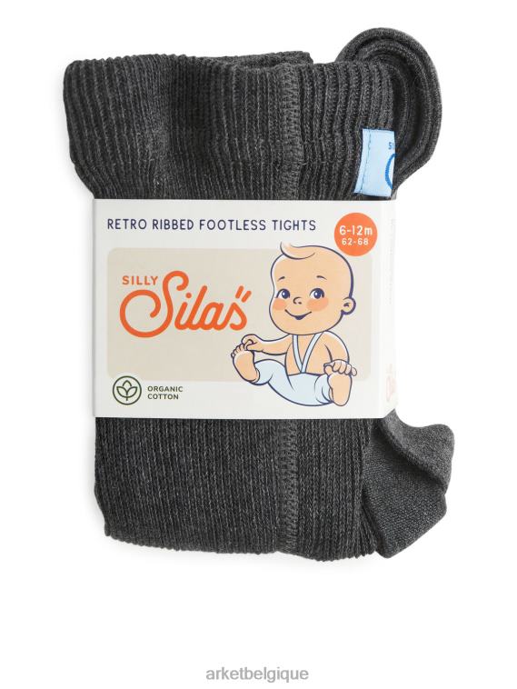 ARKET Collants sans pieds Silly Silas avec bretelles enfants gris foncé T46DR1618 vêtements