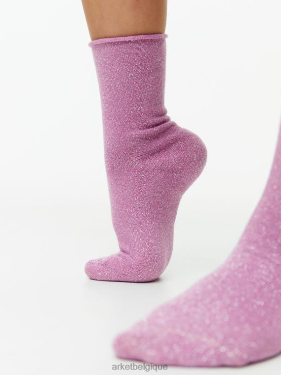 ARKET chaussettes pailletées, 2 paires enfants rose bleu T46DR1593 vêtements