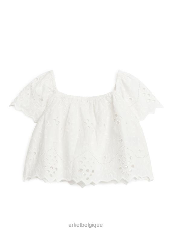 ARKET blouse en broderie anglaise enfants blanc T46DR1456 vêtements