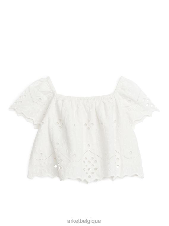 ARKET blouse en broderie anglaise enfants blanc T46DR1456 vêtements