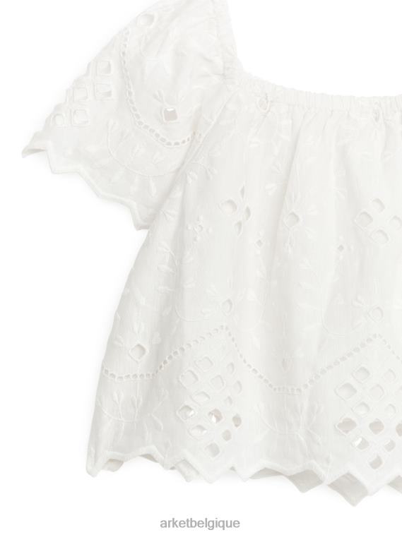 ARKET blouse en broderie anglaise enfants blanc T46DR1456 vêtements