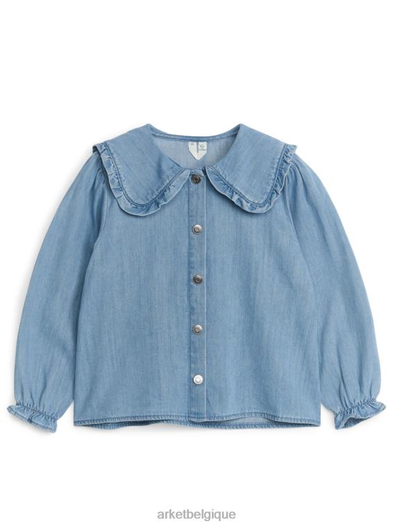 ARKET blouse en jean à volants enfants bleu T46DR1438 vêtements