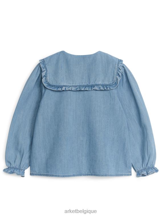 ARKET blouse en jean à volants enfants bleu T46DR1438 vêtements
