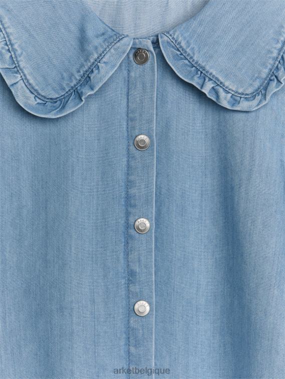 ARKET blouse en jean à volants enfants bleu T46DR1438 vêtements