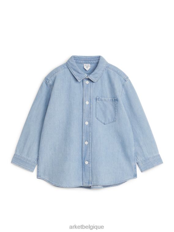 ARKET chemise en jean enfants bleu clair T46DR1497 vêtements
