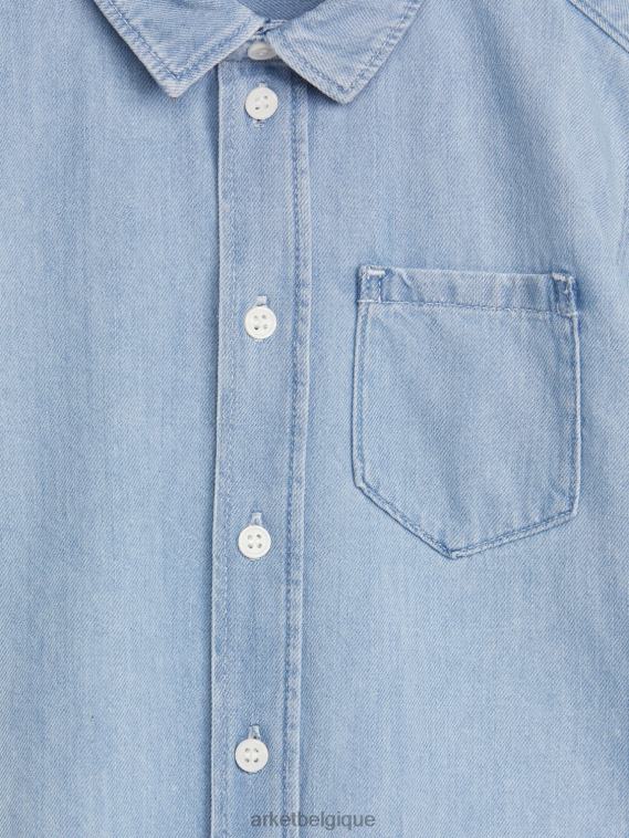 ARKET chemise en jean enfants bleu clair T46DR1497 vêtements