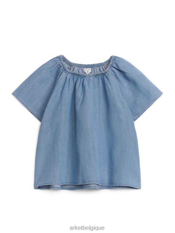 ARKET haut froncé enfants bleu T46DR1464 vêtements
