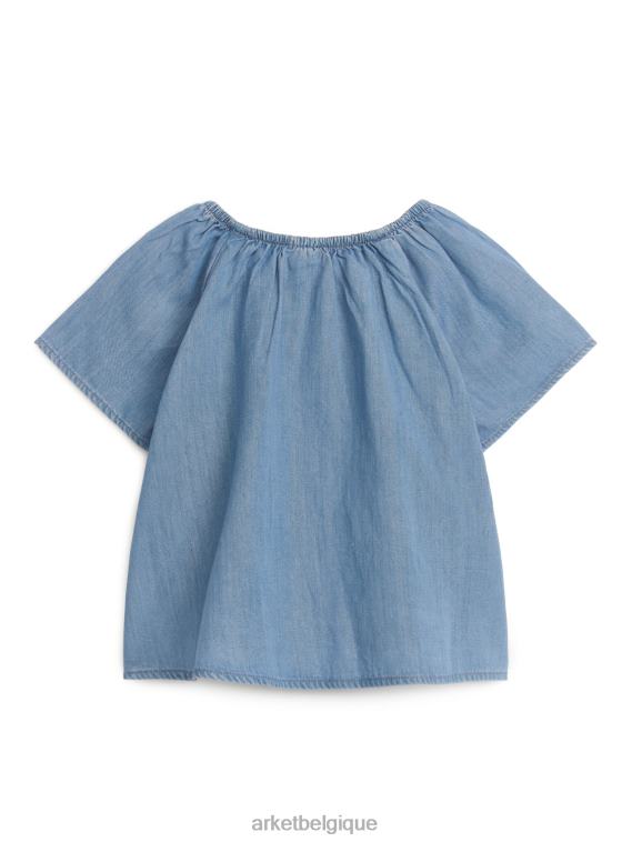 ARKET haut froncé enfants bleu T46DR1464 vêtements