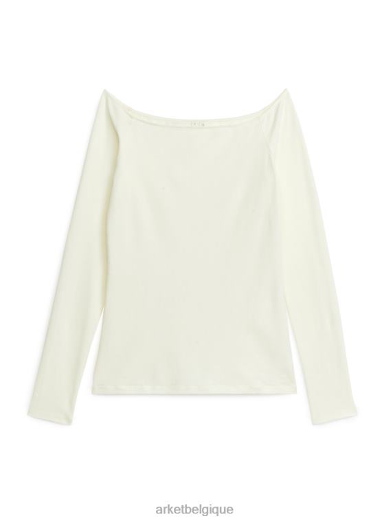 ARKET haut à épaules dénudées enfants blanc cassé T46DR285 vêtements