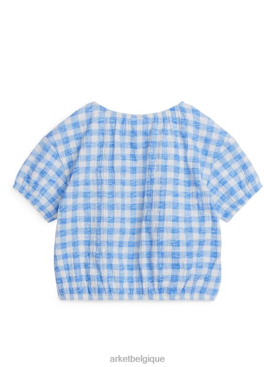 ARKET haut texturé enfants blanc bleu T46DR1455 vêtements