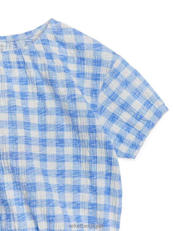 ARKET haut texturé enfants blanc bleu T46DR1455 vêtements