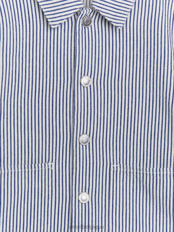 ARKET surchemise en sergé enfants bleu blanc T46DR1500 vêtements