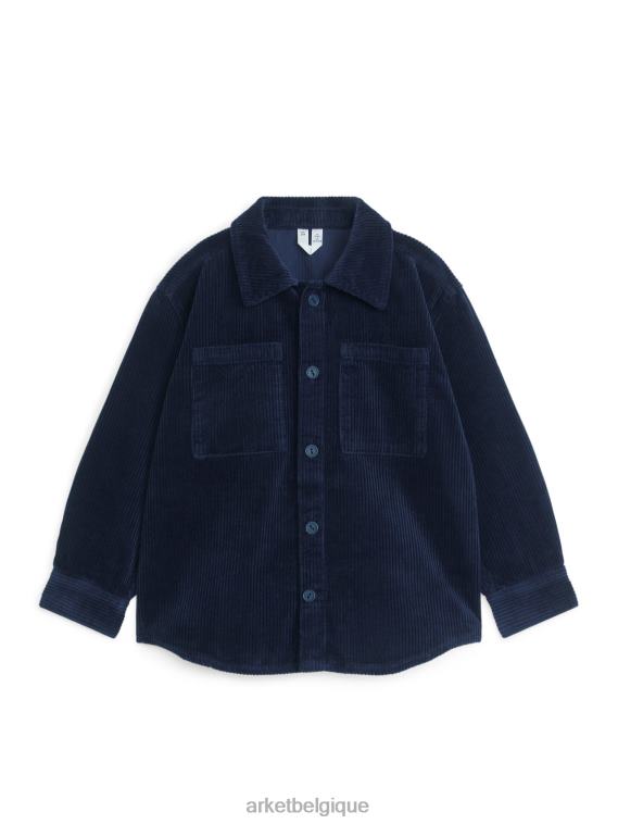 ARKET surchemise en velours côtelé enfants bleu foncé T46DR1437 vêtements