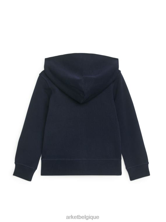 ARKET sweat à capuche zippé enfants bleu foncé T46DR1530 vêtements