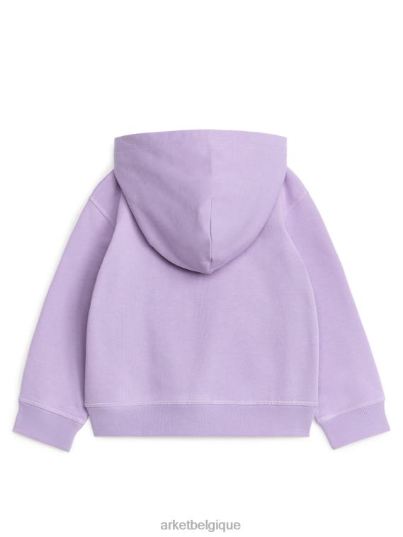 ARKET sweat à capuche zippé enfants lilas T46DR1492 vêtements