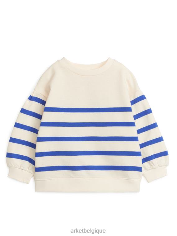 ARKET sweat à manches bouffantes enfants crème/bleu T46DR1476 vêtements