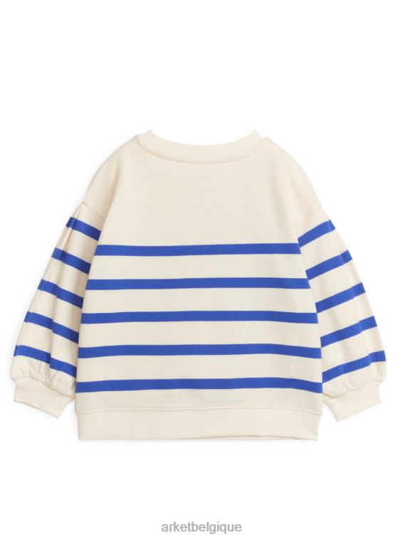 ARKET sweat à manches bouffantes enfants crème/bleu T46DR1476 vêtements