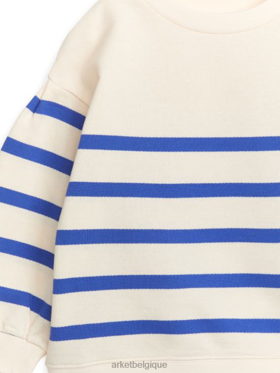 ARKET sweat à manches bouffantes enfants crème/bleu T46DR1476 vêtements
