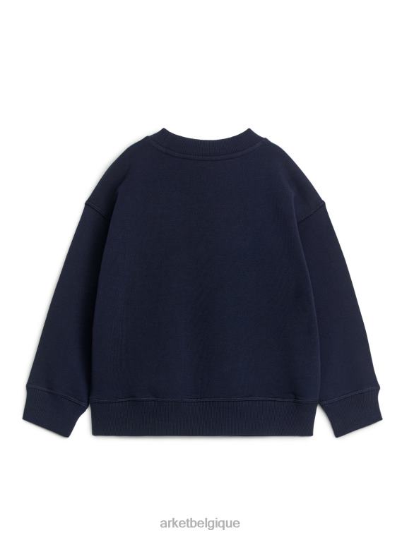 ARKET sweat-shirt brodé enfants bleu vert T46DR1503 vêtements
