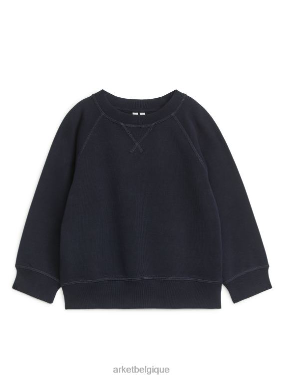 ARKET sweat-shirt à col rond enfants bleu foncé T46DR1533 vêtements