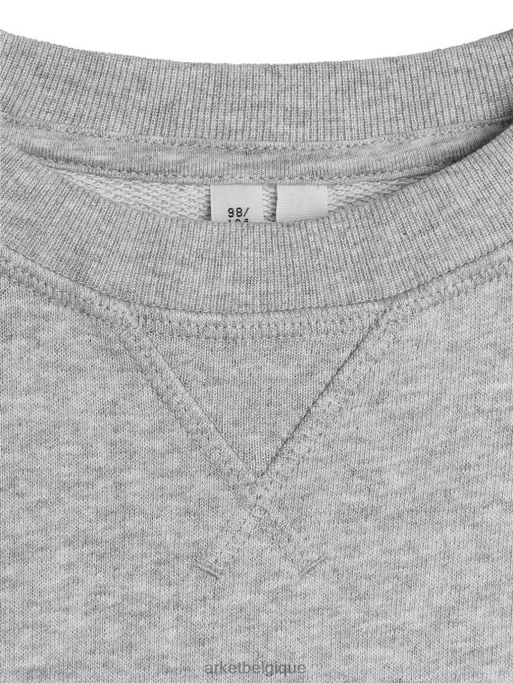 ARKET sweat-shirt à col rond enfants gris mélangé T46DR1529 vêtements