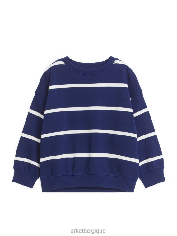 ARKET sweat-shirt décontracté enfants bleu foncé/blanc cassé T46DR1516 vêtements