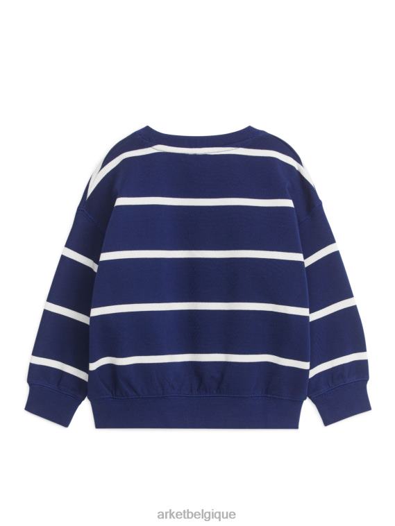 ARKET sweat-shirt décontracté enfants bleu foncé/blanc cassé T46DR1516 vêtements