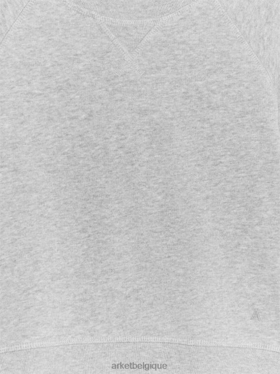 ARKET sweat-shirt en coton enfants gris mélangé T46DR1444 vêtements