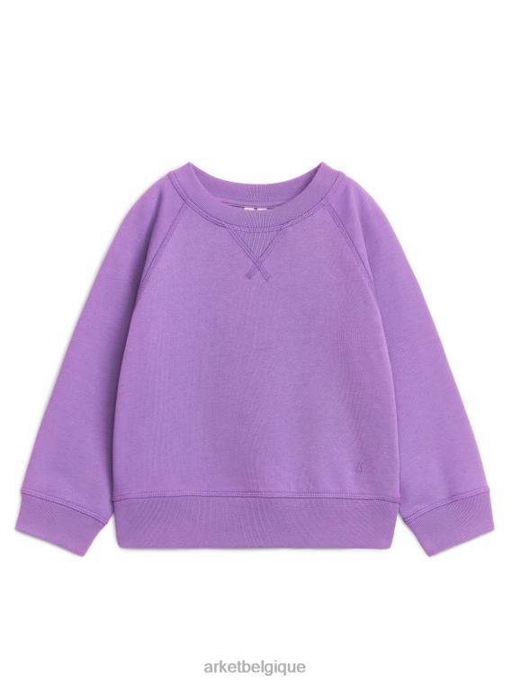 ARKET sweat-shirt en coton enfants violet T46DR1445 vêtements