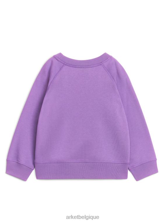 ARKET sweat-shirt en coton enfants violet T46DR1445 vêtements