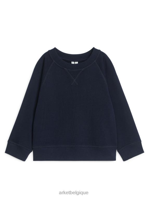 ARKET sweat-shirt en molleton enfants bleu foncé T46DR1514 vêtements