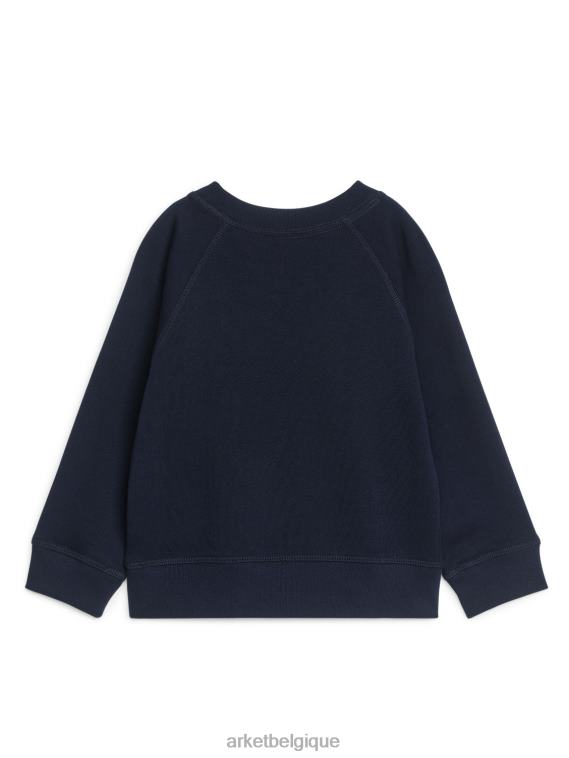 ARKET sweat-shirt en molleton enfants bleu foncé T46DR1514 vêtements