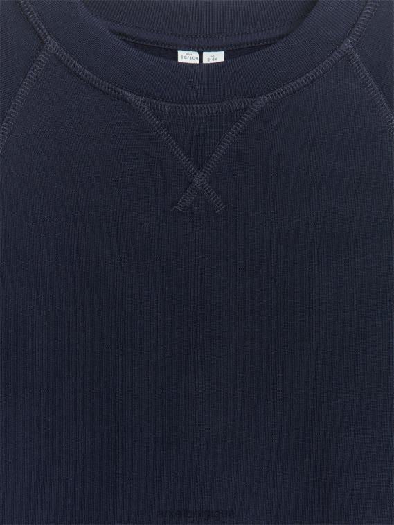 ARKET sweat-shirt en molleton enfants bleu foncé T46DR1514 vêtements