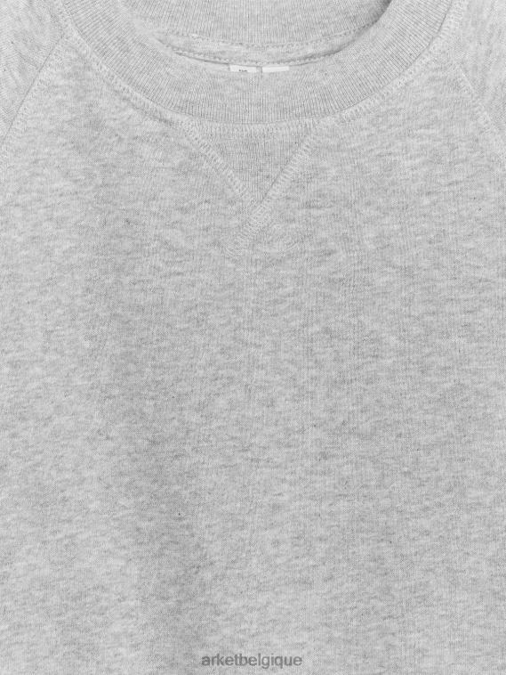 ARKET sweat-shirt en molleton enfants gris mélangé T46DR1522 vêtements