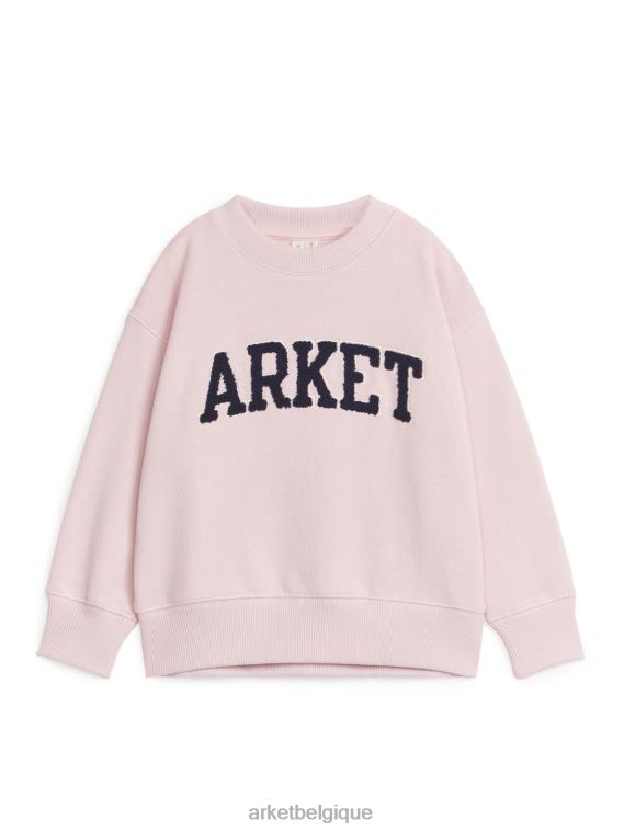 ARKET sweat-shirt universitaire enfants rose pâle T46DR1521 vêtements