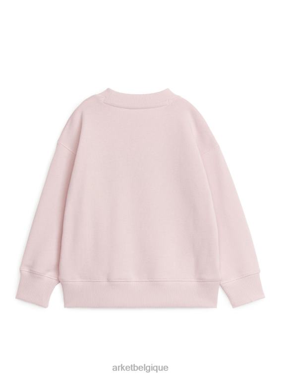 ARKET sweat-shirt universitaire enfants rose pâle T46DR1521 vêtements