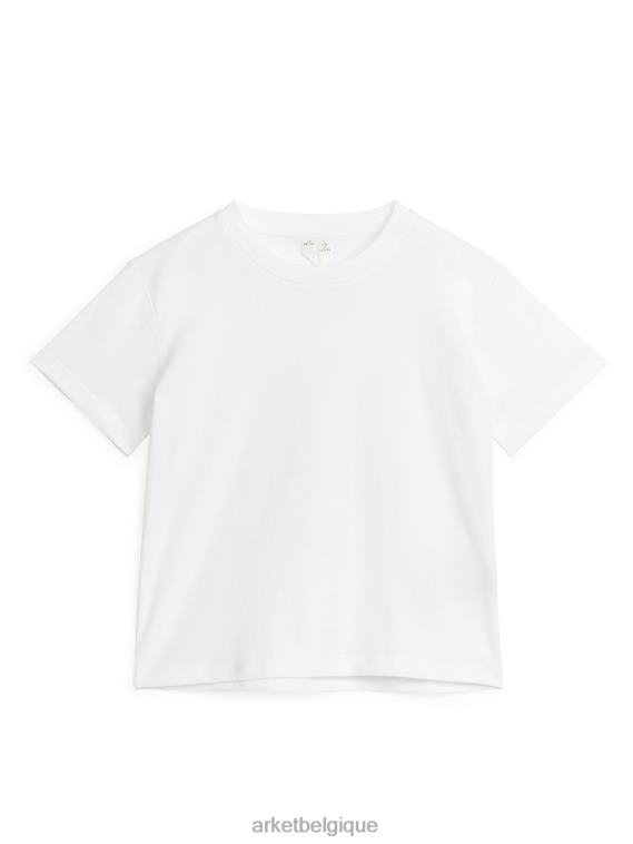 ARKET t-shirt à col rond enfants blanc T46DR1433 vêtements