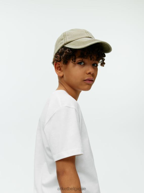 ARKET t-shirt à col rond enfants blanc T46DR1433 vêtements