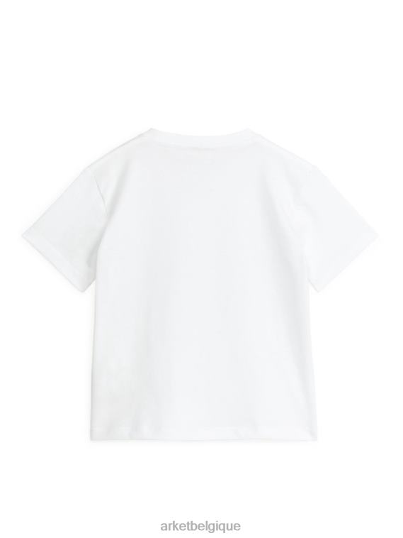 ARKET t-shirt à col rond enfants blanc T46DR1433 vêtements