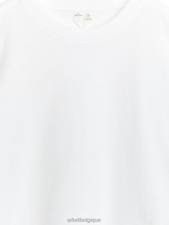 ARKET t-shirt à col rond enfants blanc T46DR1433 vêtements