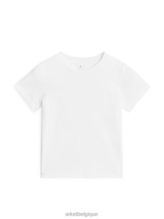 ARKET t-shirt à col rond enfants blanc T46DR1532 vêtements