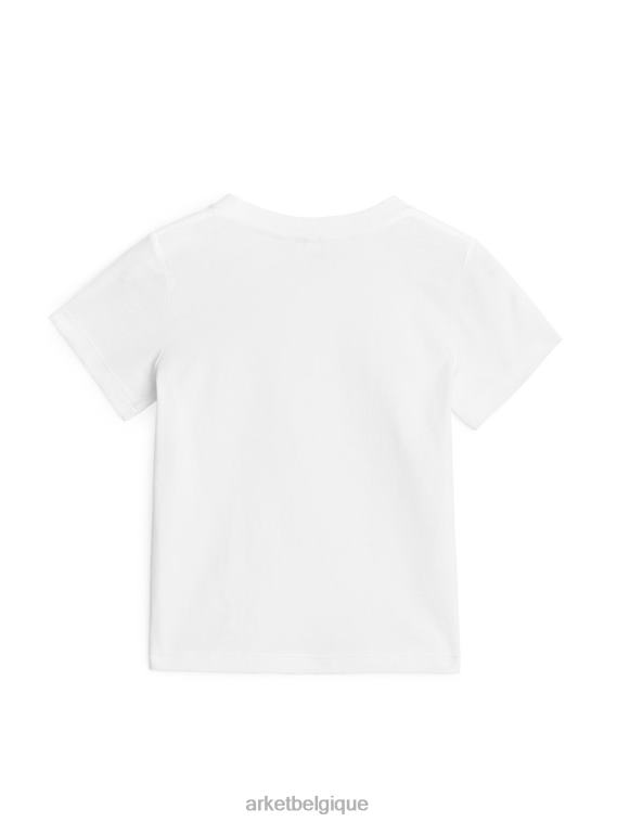 ARKET t-shirt à col rond enfants blanc T46DR1532 vêtements