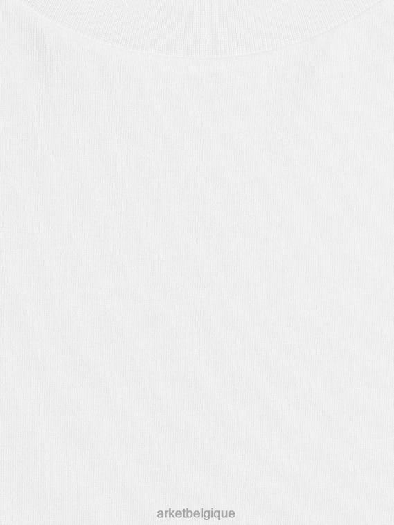 ARKET t-shirt à col rond enfants blanc T46DR1532 vêtements