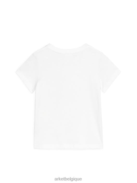 ARKET t-shirt à col rond enfants blanc T46DR1532 vêtements